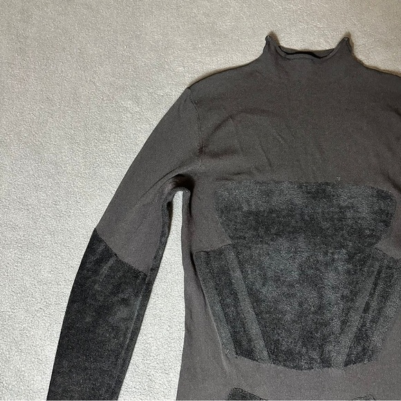 New Dion Lee Chenille Intarsia Knit Black Mini Dress Size 4 - Picture 5 of 14